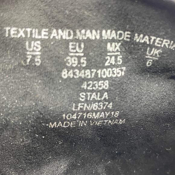 NEW Metaphor Womens 7.5 Stala Sling-Back Block Heel Dress Shoe Open Toe Black - Picture 8 of 10